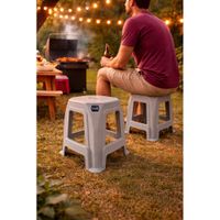 Nivalmix-Banqueta Nova Plastico -04-Cinza Claro - 1086 - Usual Utilidades-2518444